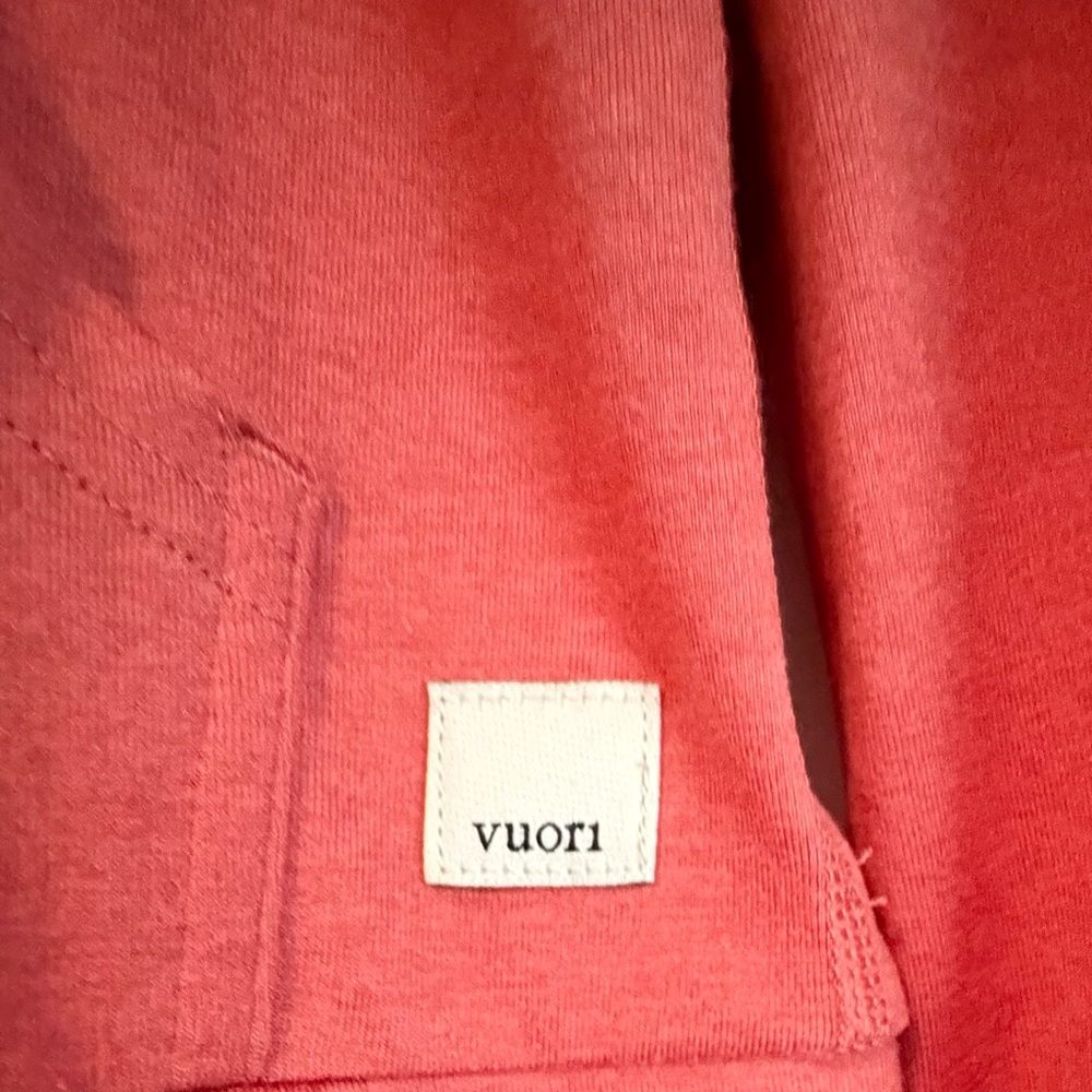 Vuori Halo Performance Hoodie. Cinnamon Color. Soft. Womens XS Pockets Full Zip - Picture 5 of 9
